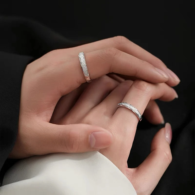 足银戒指 璀璨星空戒指轻奢