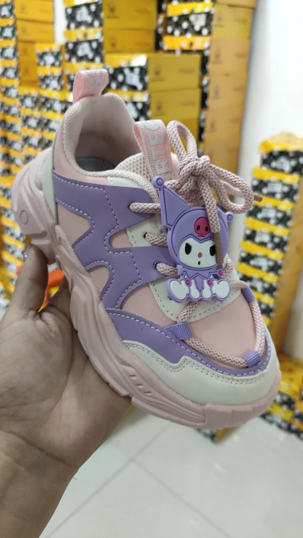 男女童老爹鞋2024秋冬款皮皮面卡通中大童新款女宝运动鞋806