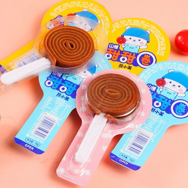 山楂卷棒棒糖山楂糕250g/2斤甜甜圈酸甜儿童休闲零食蜜饯果脯