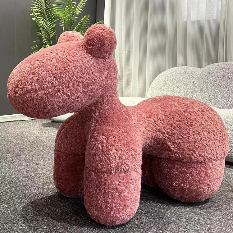 小马椅儿童座椅创意网红动物座椅懒人沙发卡通客厅摆件单人沙发椅