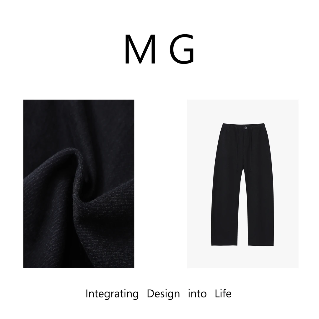 【MG】呢料买手裤  新款定制北欧系列系带裤休闲裤女MJ-B130
