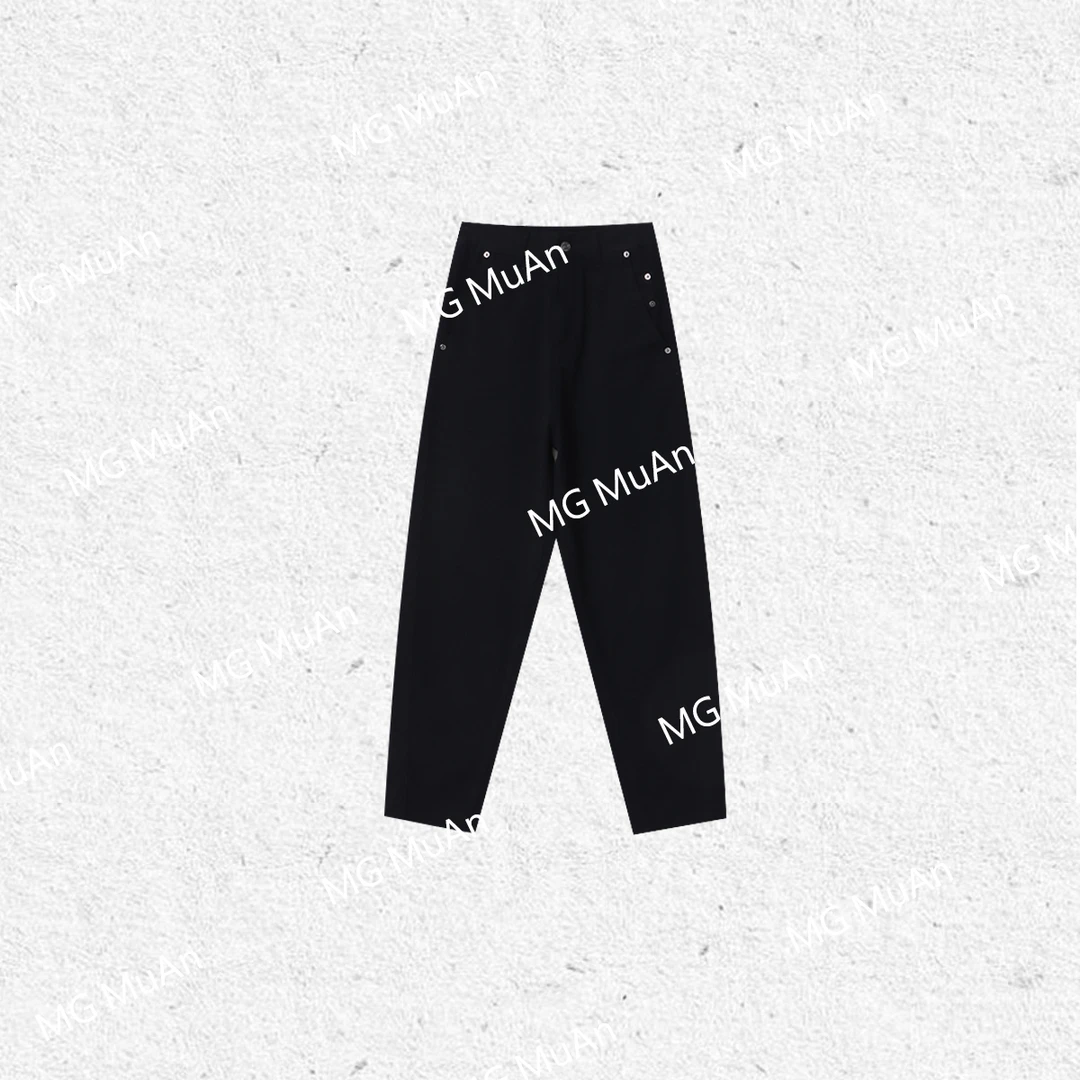 木小妹MUAN：《经典黑牛》北欧系列经典小直筒牛仔裤长裤女DG-23073