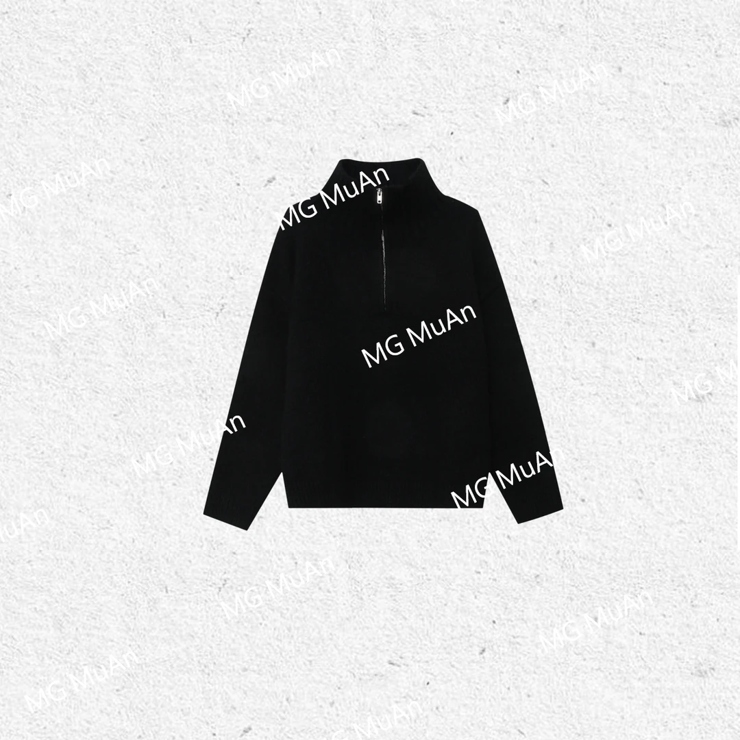 【潮流毛衣】muan定制852克纱线长袖拉链翻领上衣毛衣DG3-042