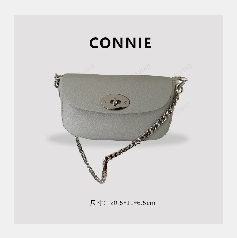 【康妮甄选】潮流时尚经典气质手拎单肩斜挎包BD-9927-芝士灰