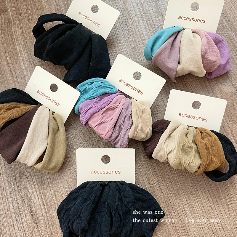 宽边无接缝头绳面膜肌发圈扎头发绳女生松紧带高弹力耐用皮筋皮套