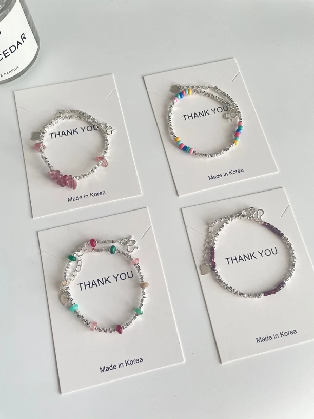 足银仿水晶手链 足银999碎银子【多巴胺】足银手链时尚气质百搭