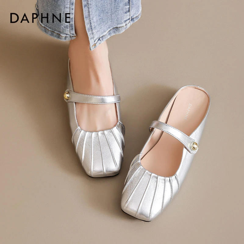 达芙妮绑带单鞋女芭蕾软底2025新款夏季低跟中国风配裙子玛丽珍鞋