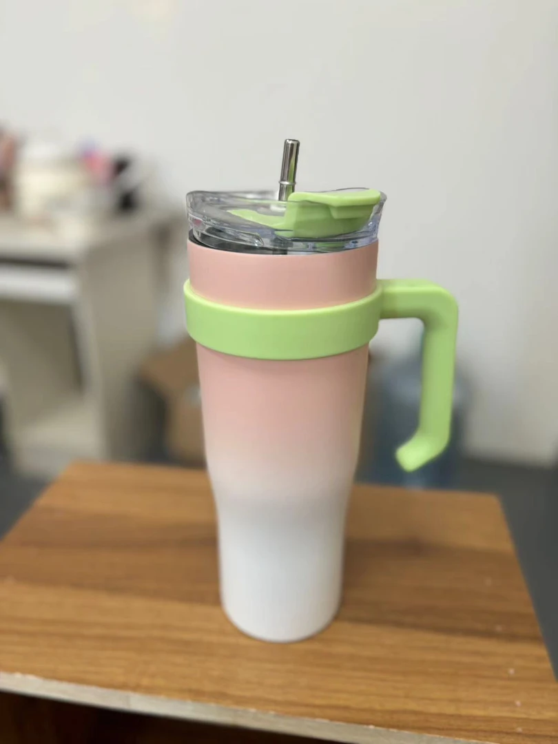 大容量巨无霸保温杯冰霸杯美式40oz汽车杯304不锈钢吸管杯