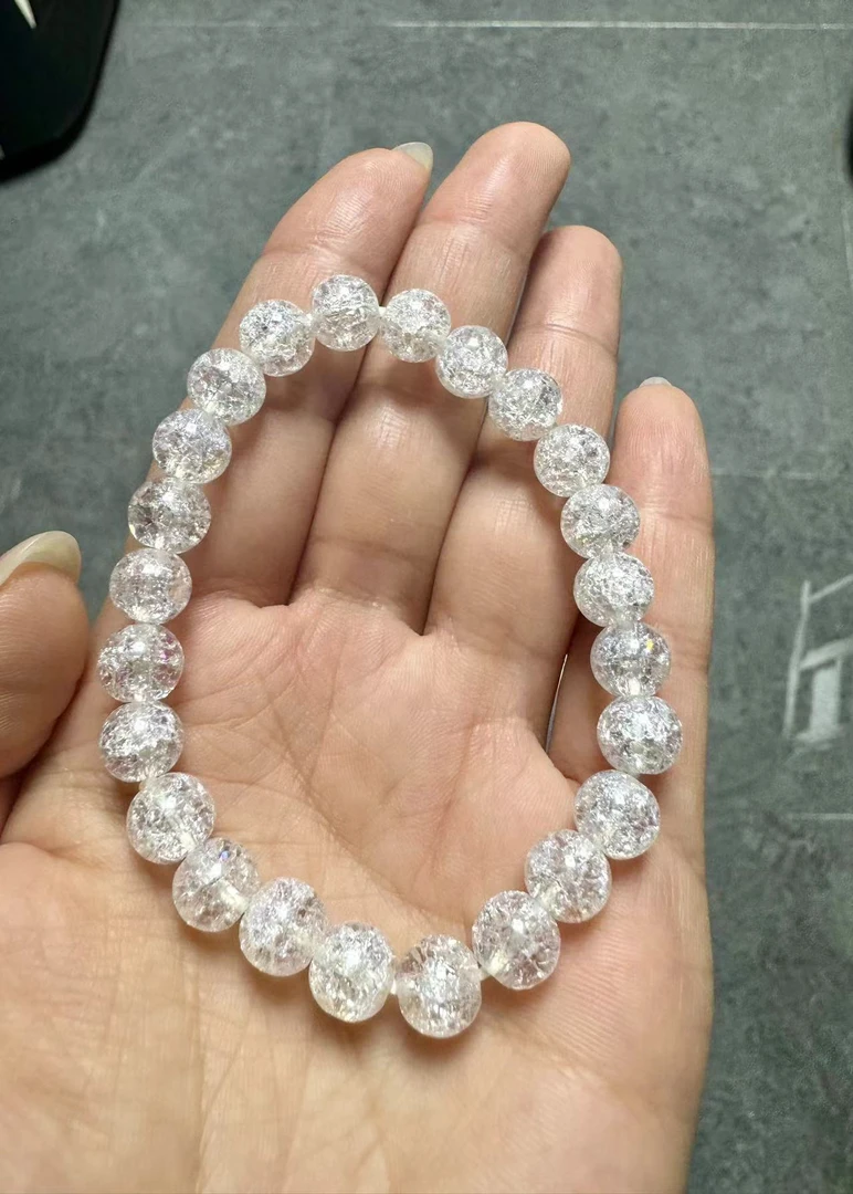 非金属仿水晶手链 周周文创—白爆闪