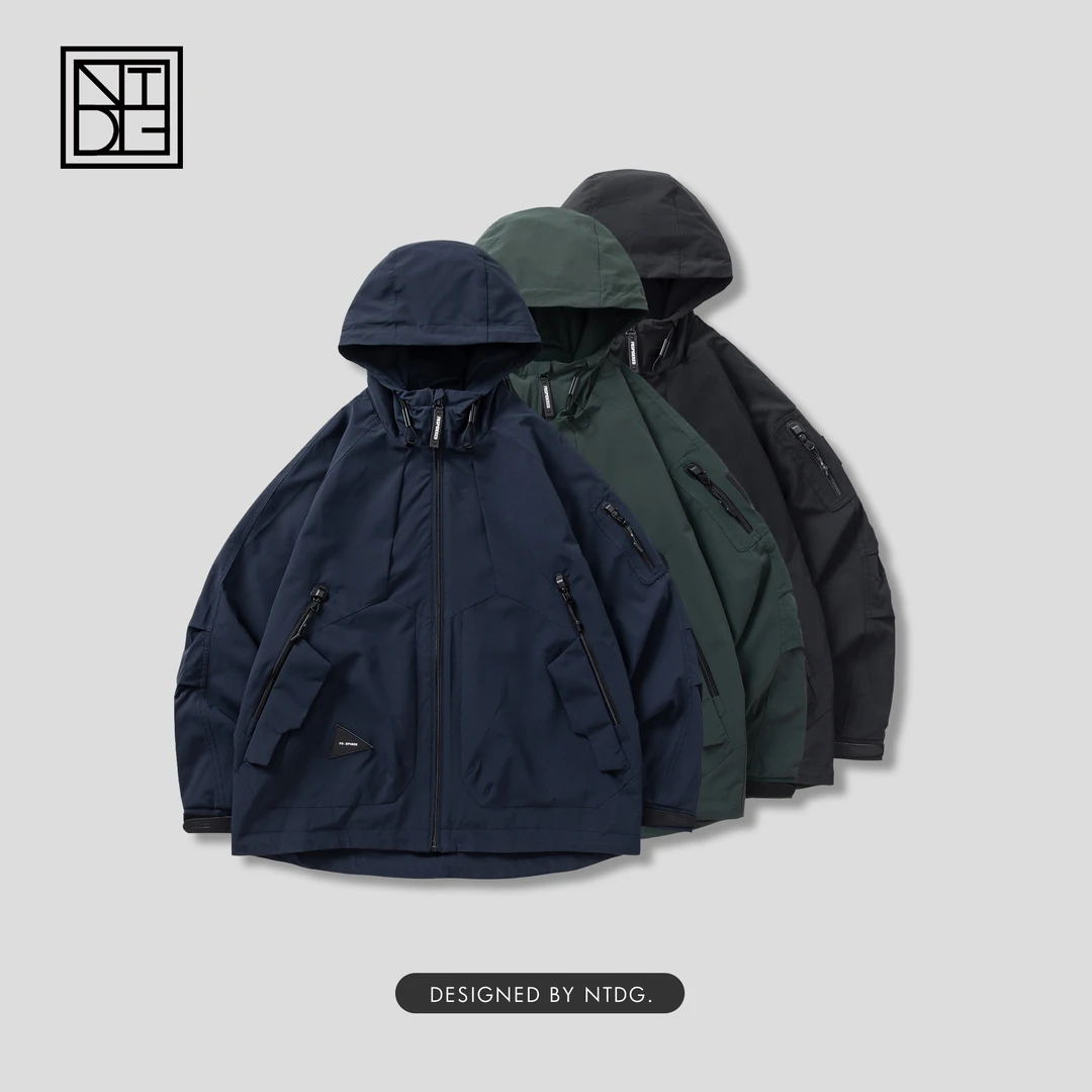 F8秋季新款户外防风时尚连帽冲锋衣夹克外套 JK8800