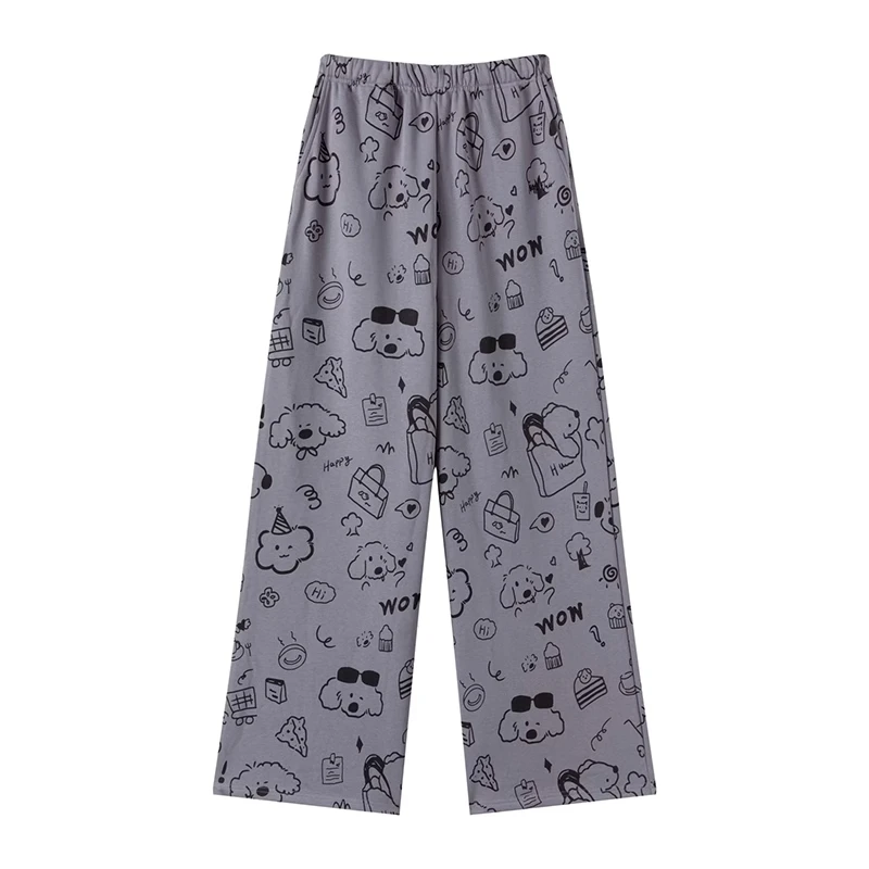 Mto Quinn小狗印花休闲裤