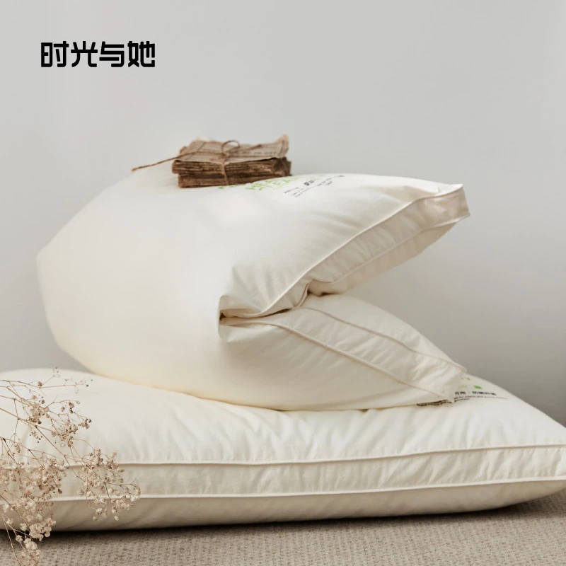 A类丨全棉防螨抑菌枕头一只装 可水洗护颈椎家用成人儿童单人枕芯