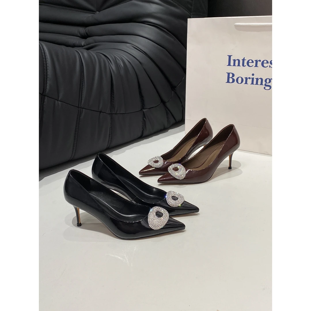 四季单鞋阿芙莎2021277新款法式气质标简约百搭高跟鞋