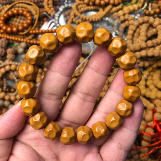 猴头无相手串1.2-1.3猴头核桃奶酪手串小精品文玩光面核桃手串