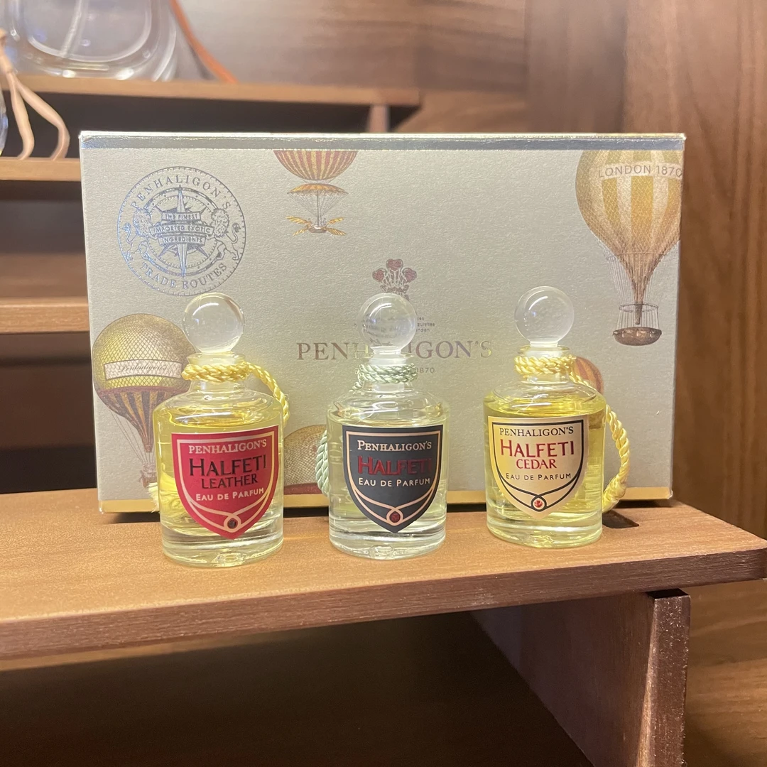 Penhaligon's/潘海利根黑玫瑰迷你香氛礼盒 沉香雪松皮革精致便携