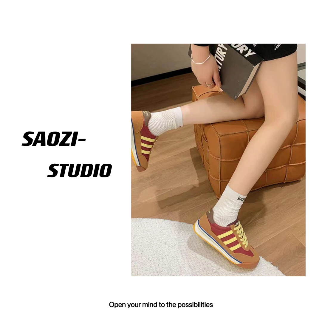 7603-2024新款夏季透气鞋子厚底百搭小众阿甘鞋秋季休闲鞋-GDN