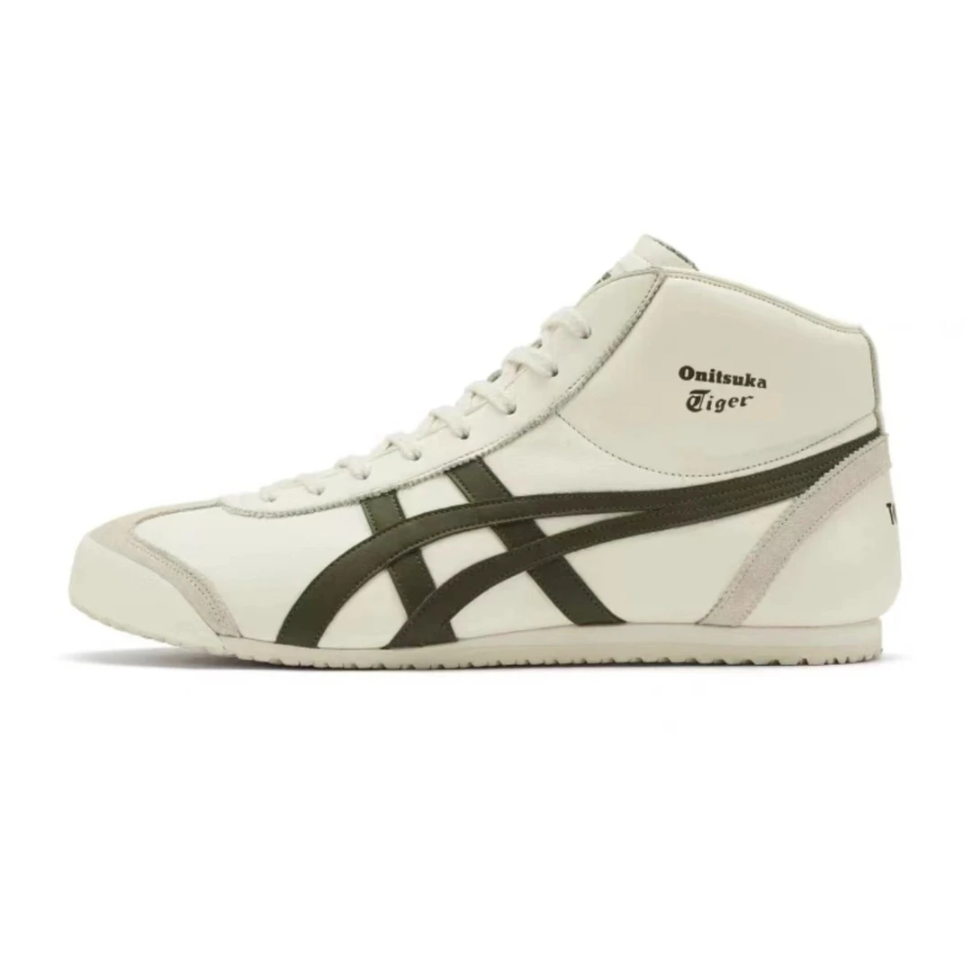 Onitsuka Tiger 鬼塚虎 Mid Runner男女高帮休闲鞋1183B812-100
