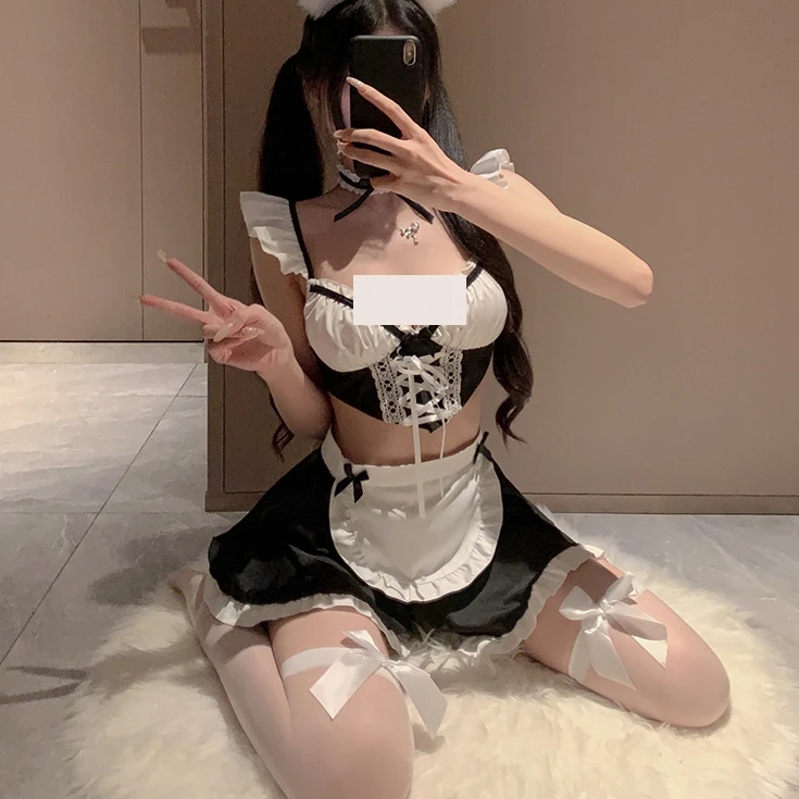 性感可爱纯欲内衣女睡衣家居套装蕾丝辣妹jk少女包臀诱惑火辣