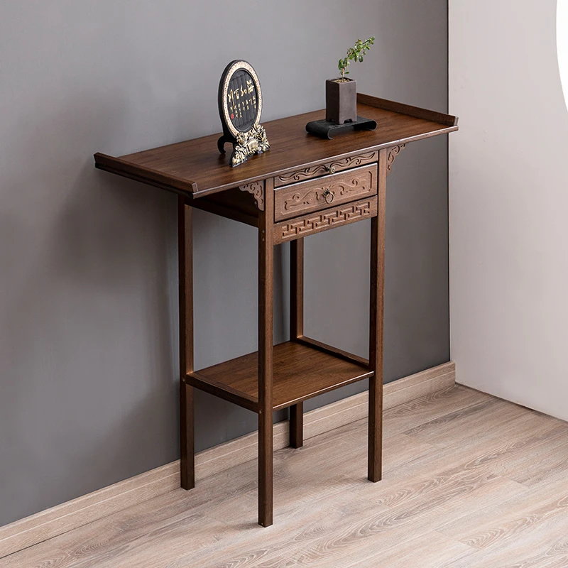 新中式玄关桌禅意门厅条案靠墙玄关架端景台玄关柜置物柜
