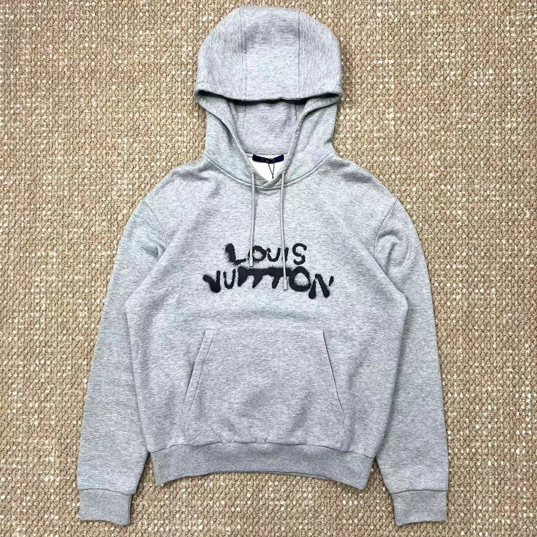 全新未使用 LouisVuitton/路易威登 LV 新款背后霓虹人连帽卫衣