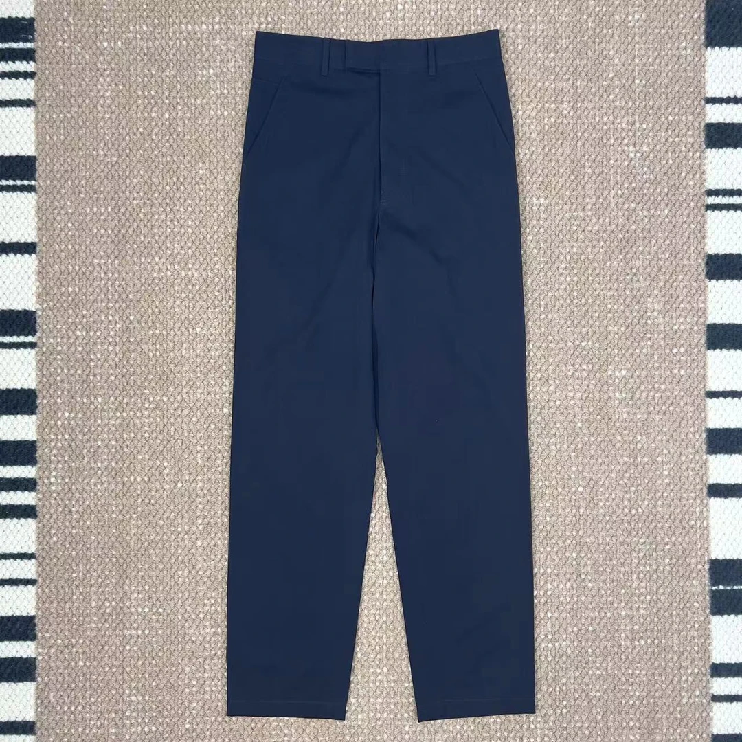 未使用 Prada/普拉达 男士经典藏蓝色纯棉舒适百搭休闲裤