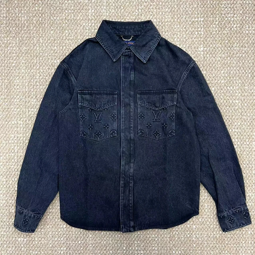 全新未使用 LouisVuitton/路易威登 LV 24年新款Logo压花牛仔外套