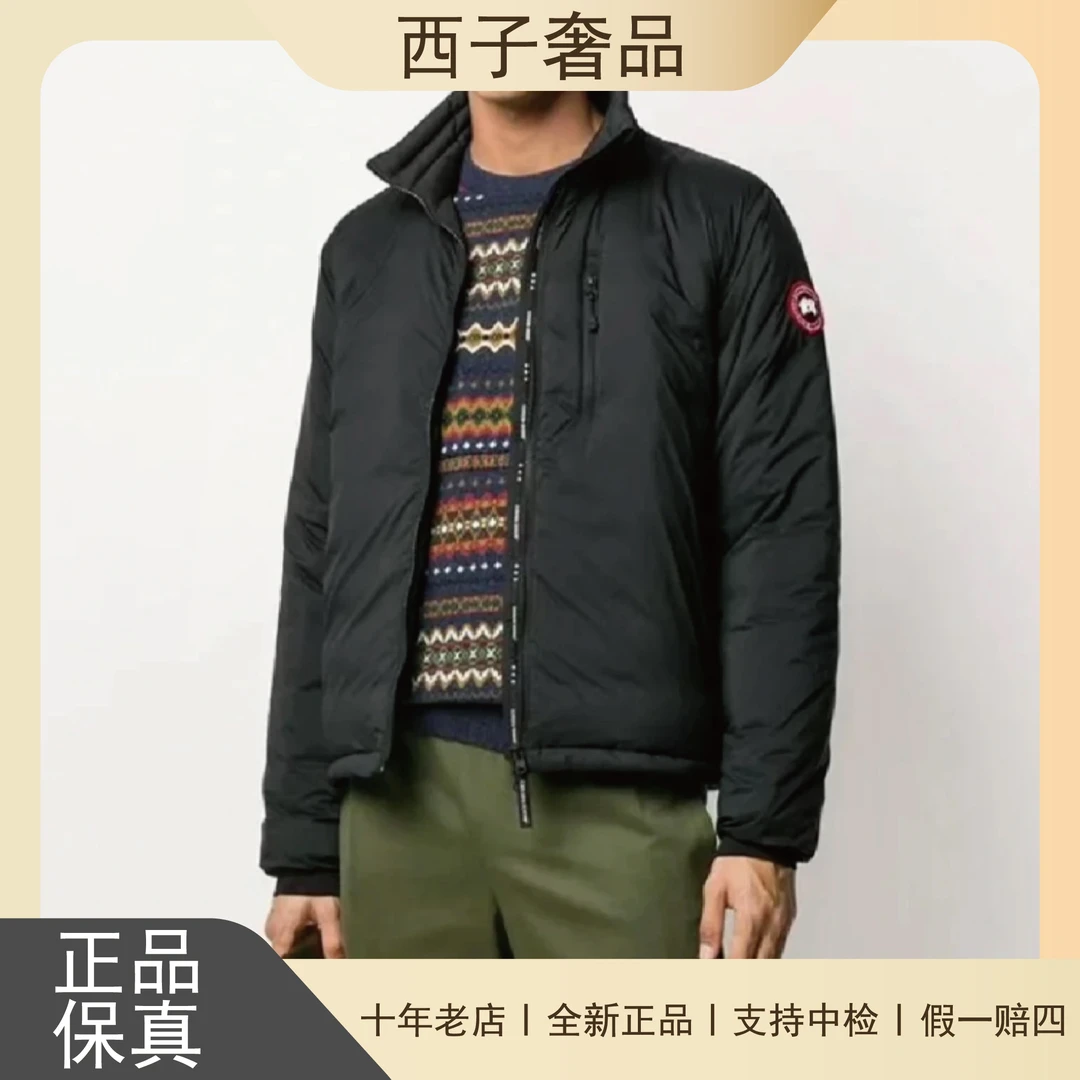 全新未使用 加拿大鹅 Canada Goose 在售新款黑色立领彩标羽绒服