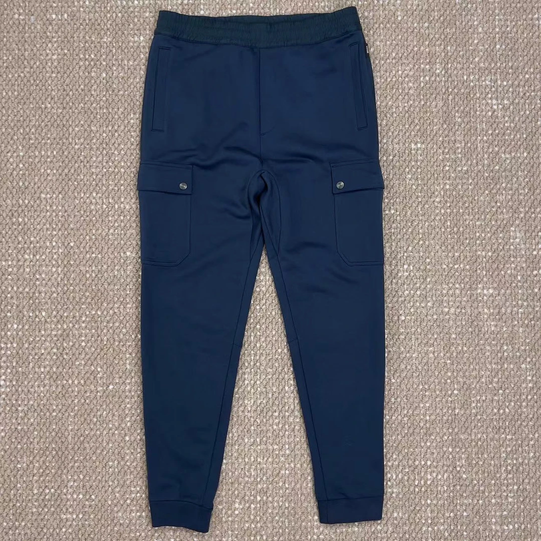 未使用 ZEGNA 杰尼亚男士湖蓝绿色百搭休闲卫裤