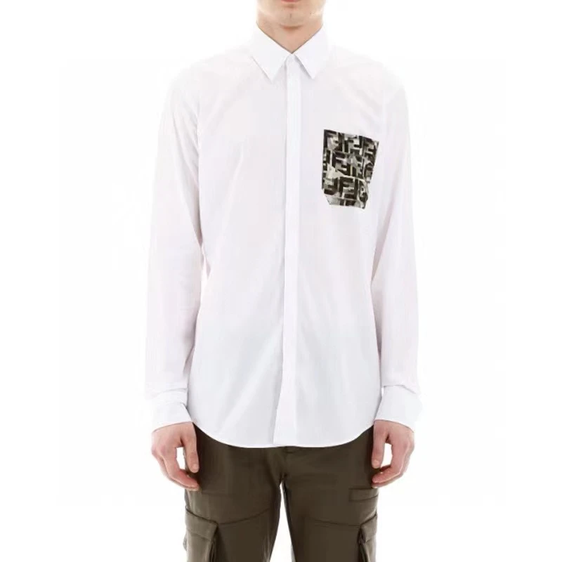 未使用 FENDI/芬迪 爆款加州天空系列时尚百搭男士衬衫