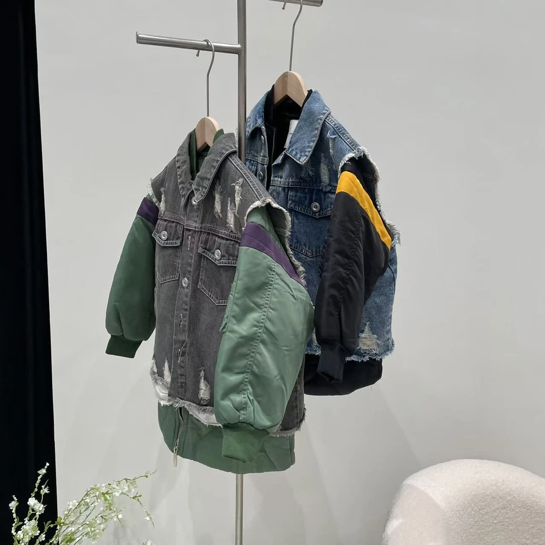 新款棉外套黑色绿色1051