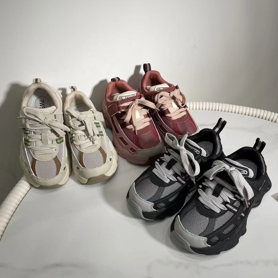 新款四季款运动鞋0998米黄 酒红 黑色潮鞋