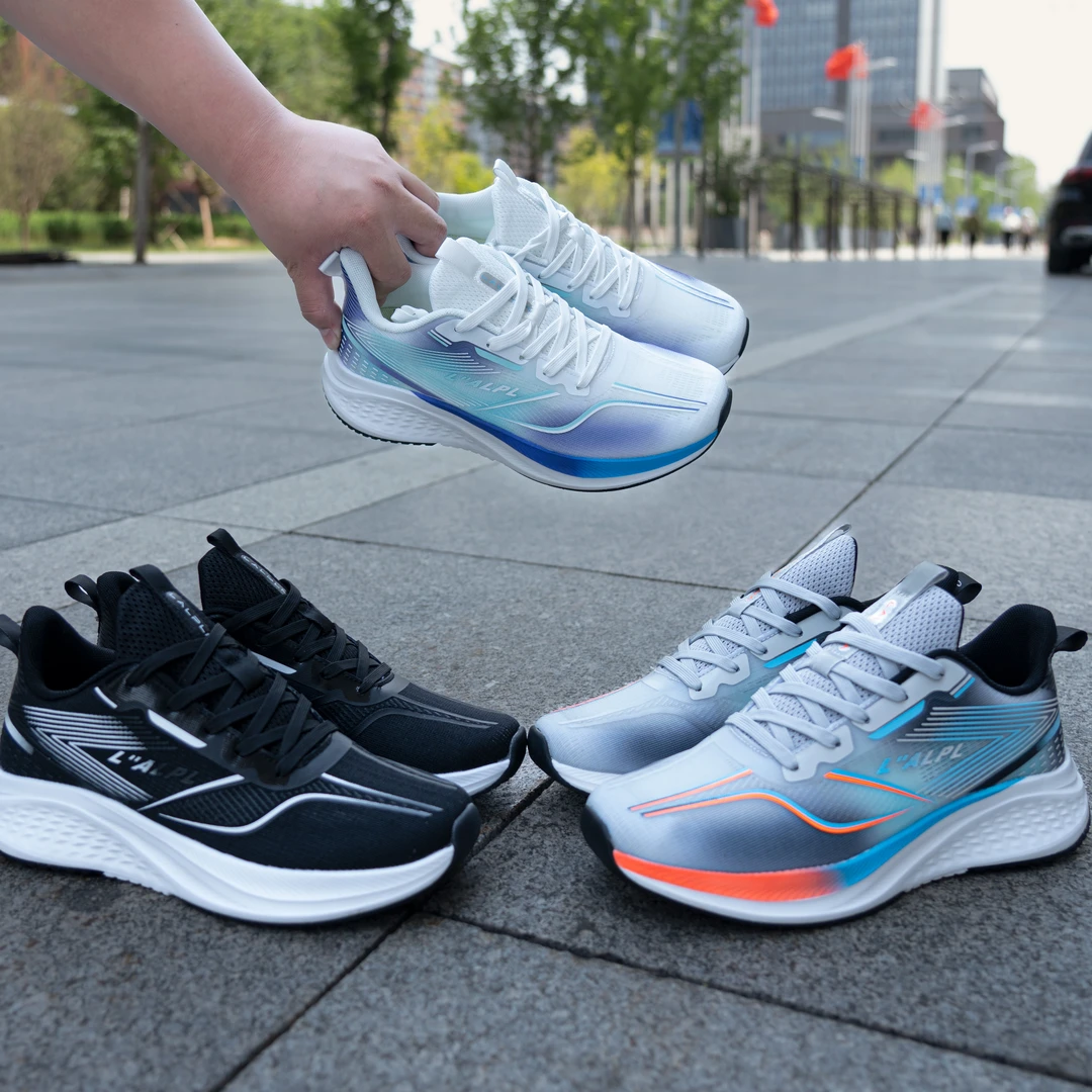 2059#男女情侣款运动鞋训练马拉松舒适透气轻便缓震缓震防滑网面