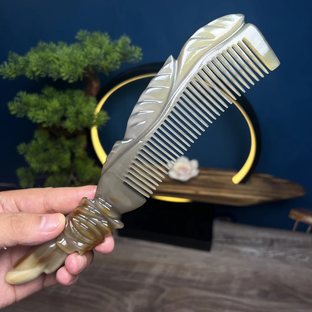 精品玫瑰花牛角尖制作