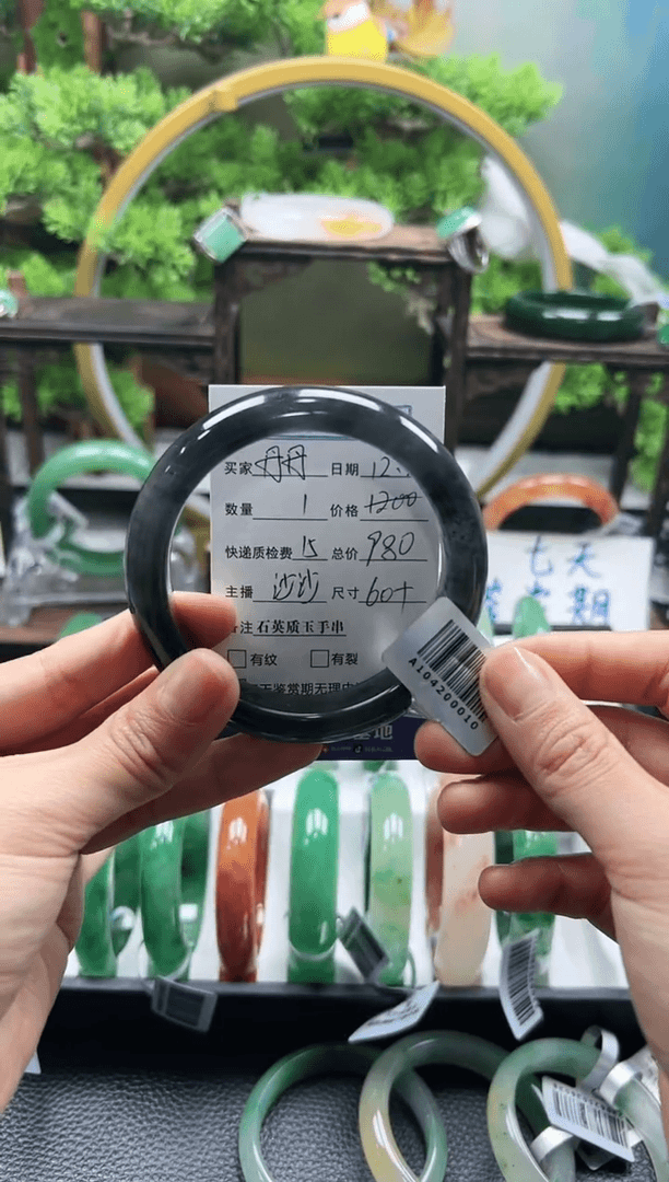 【闪购商品】石英质玉手镯未镶嵌沙沙ZQP60+丹丹