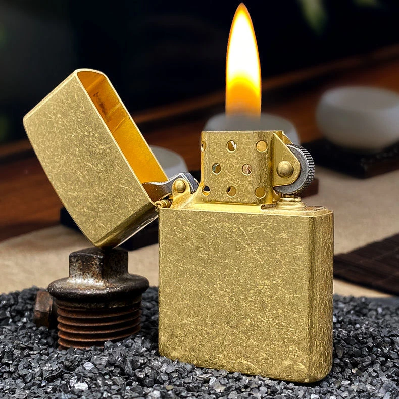 佐罗煤油打火机ZORRO复古男士创意火机防风纯铜滚花正版国产送礼