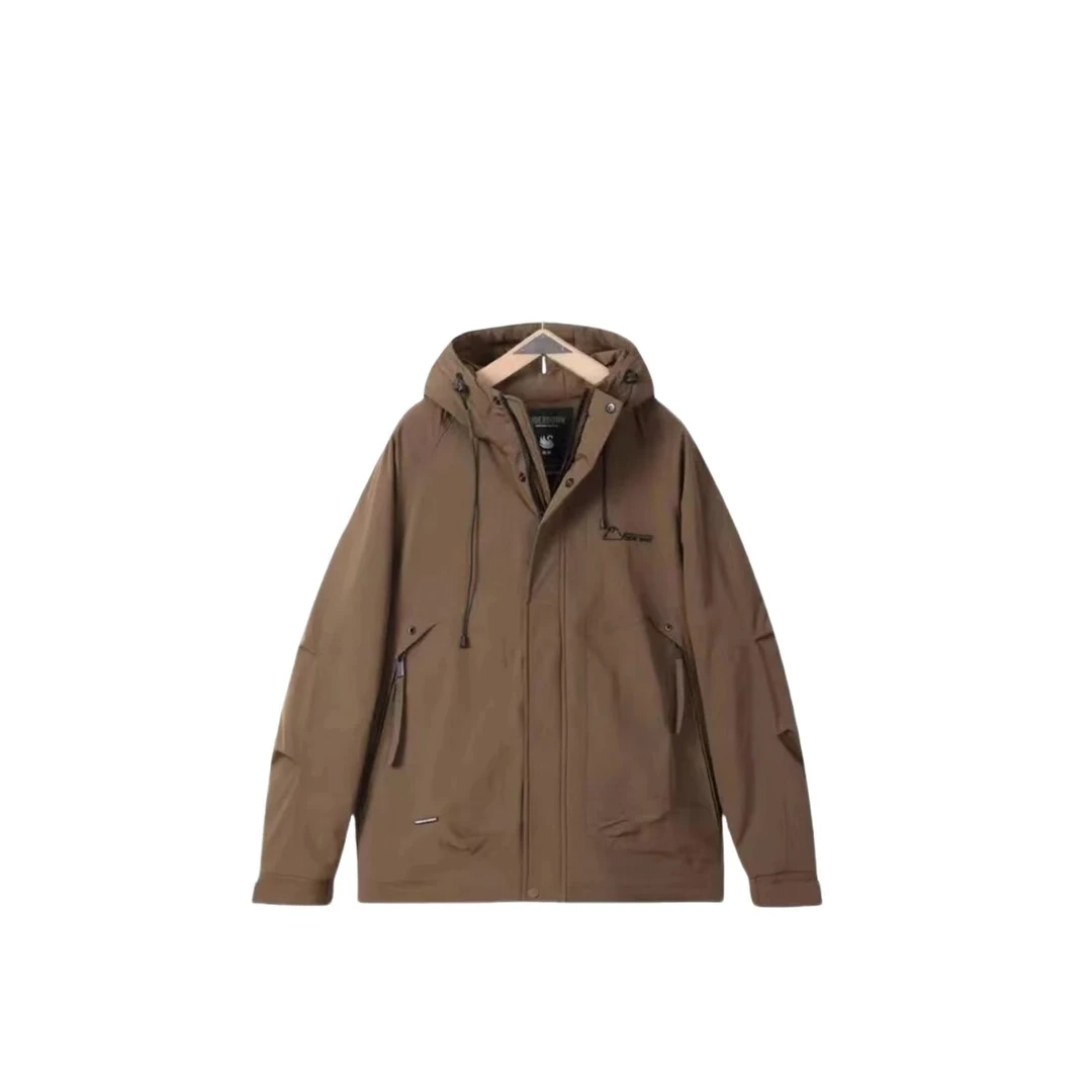 羽/冬季冲锋衣连帽防寒服加厚保暖男士外套9801运动户外