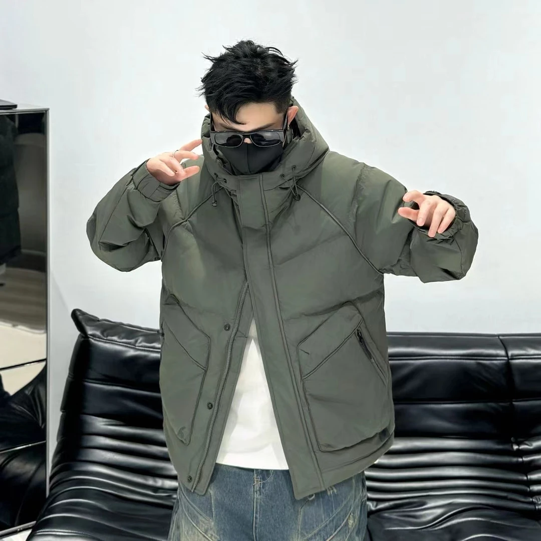 新国标羽绒服外套带帽款男士休闲潮流冬季2907