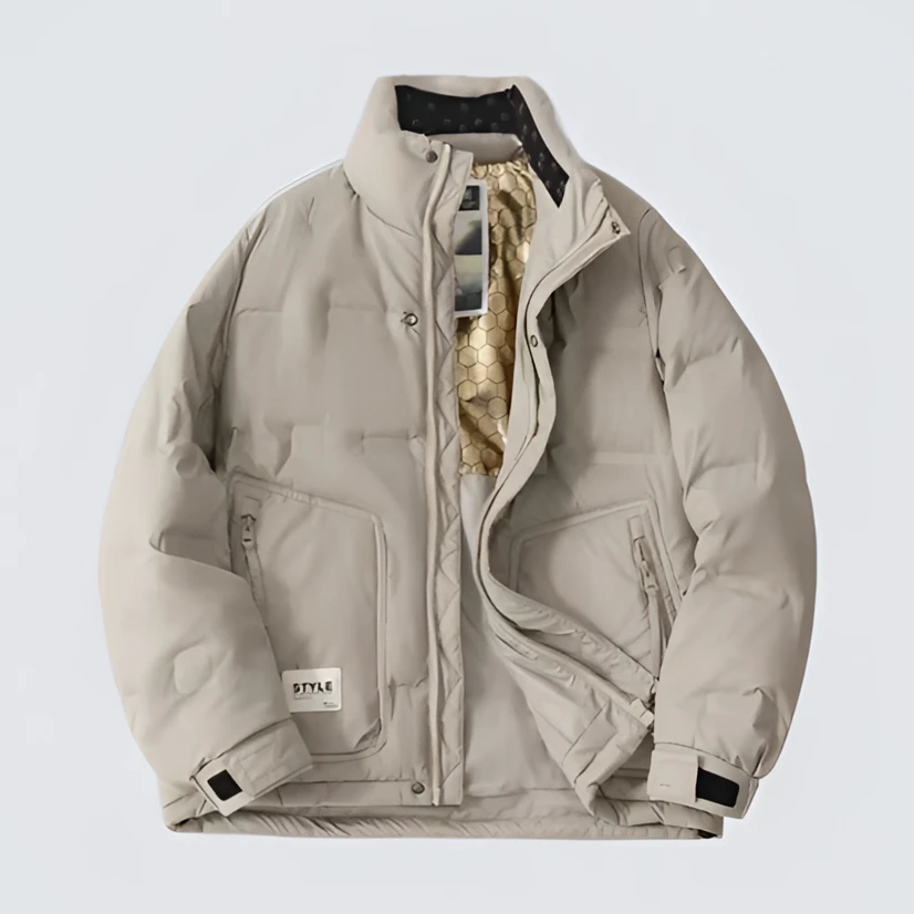 冬季简约立领款加厚保暖外套  7771潮流休闲