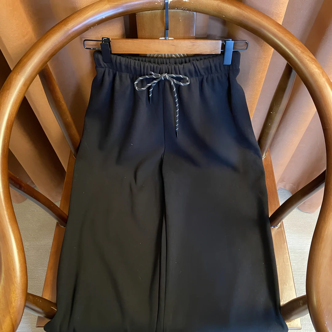 【扶摇】新中式新款休闲时尚百搭加绒巨显瘦大气秋冬季直筒阔腿裤