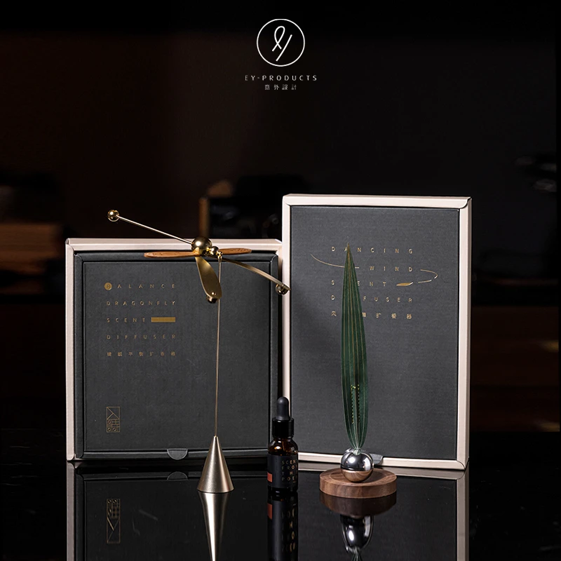 EY-PRODUCTS意外设计「蜻蜓/风之舞」创意平衡不倒翁艺术扩香器摆件