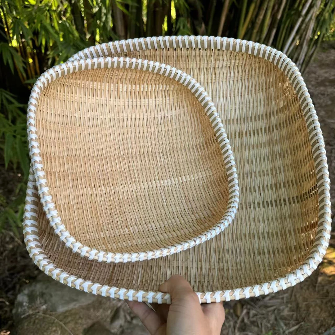 方竹筐 匠心制作27 39 组个装 洗菜洗水果沥水篮 收纳筐 馒头筐