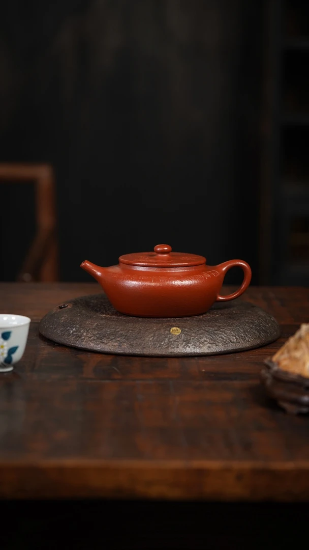 扁晨 容量260 30粗纱朱泥大红袍 田玲老师全手工制作