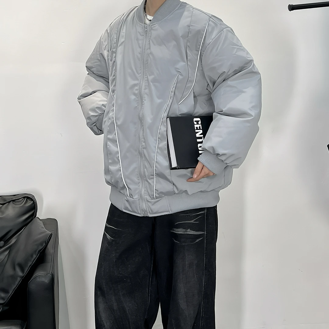 冬装美式潮牌vibe设计感棉服外套男女机能高街oIdschool宽松棉衣