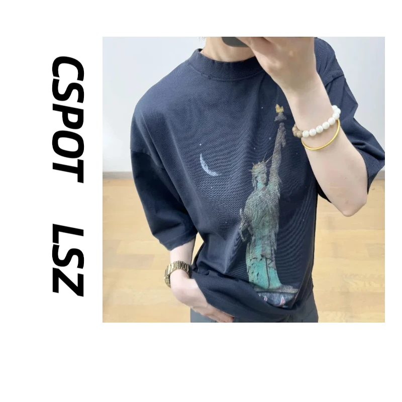 CSPOT 女神宽松长款T恤男女同款