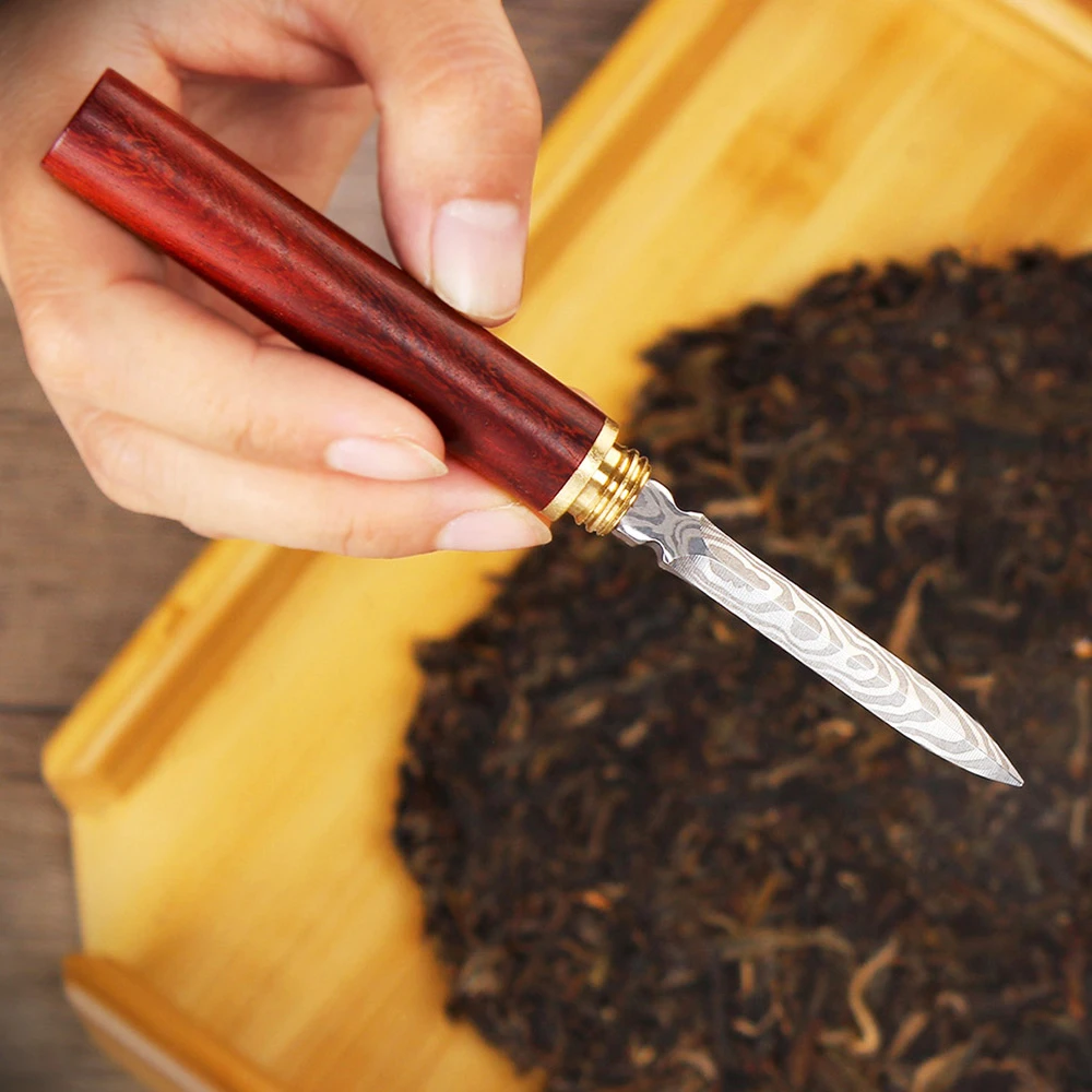 席韵堂茶饼撬刀普洱茶刀专用茶叶刀开茶砖撬茶工具纯手工茶锥茶针