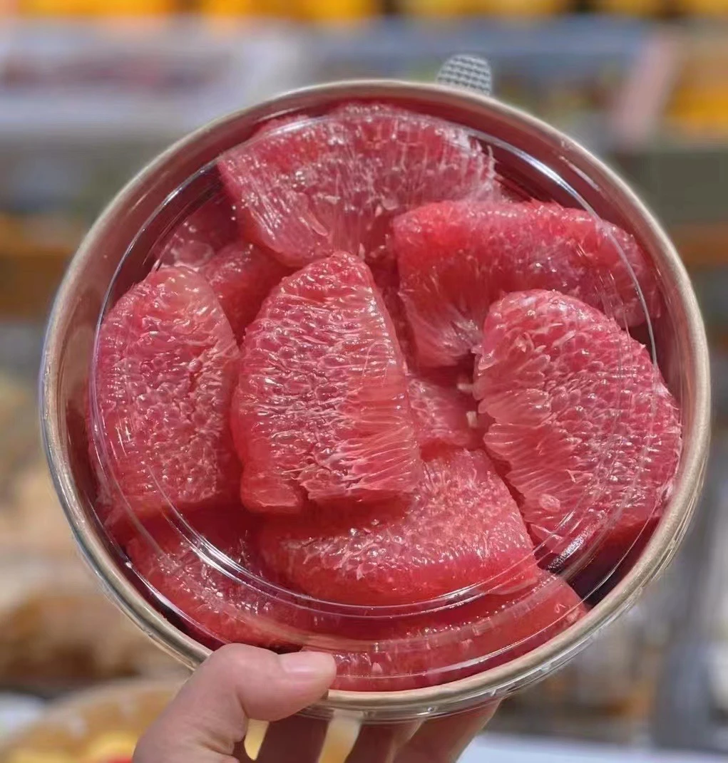 现剥红心柚子肉一盒