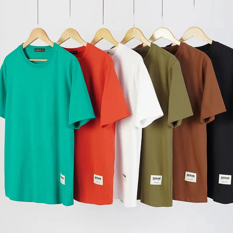 【捡漏爆款纯色短袖】胖哥大码男装圆领短袖宽松加肥半袖高贵男T恤