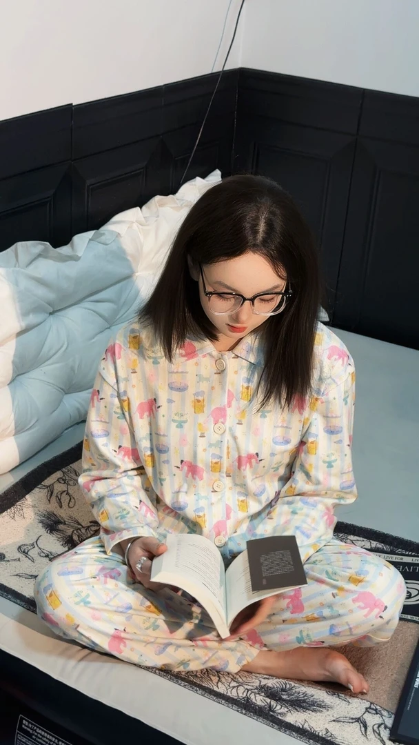 【梦幻游乐园德绒款】 冬季新款潮牌可外德绒居家睡衣服套装