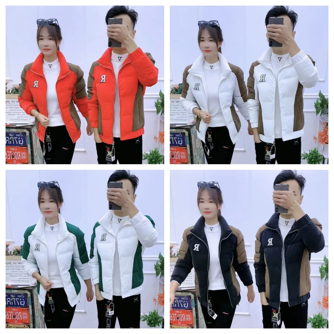 冬季时尚情侣加厚防风保暖休闲潮流百搭立领棉衣棉服036