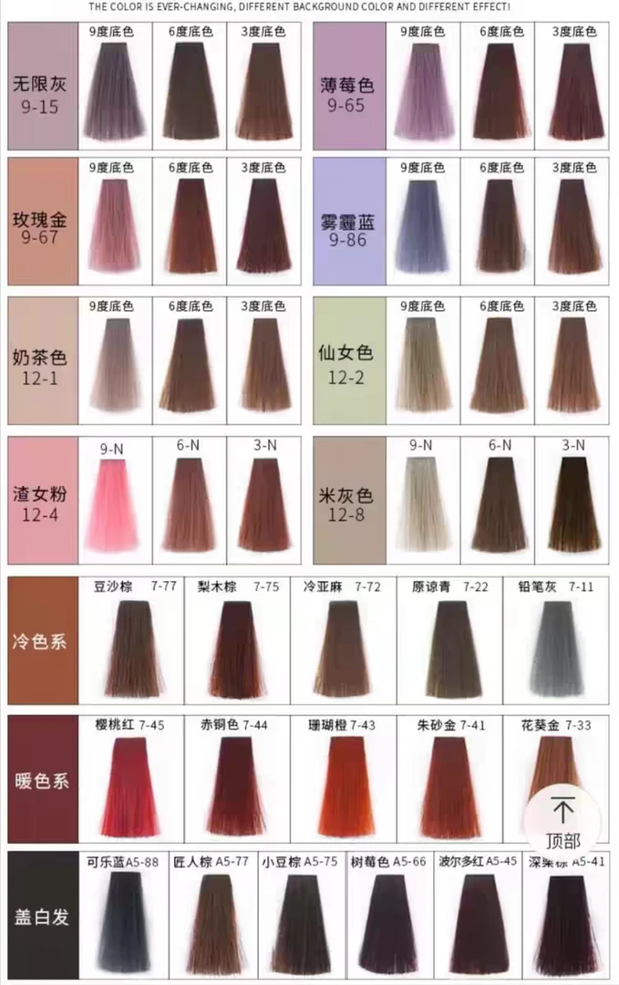 蓝朵纷彩日系潘多拉网红微潮色潮本盖白发廊专用潮色多段发染发膏